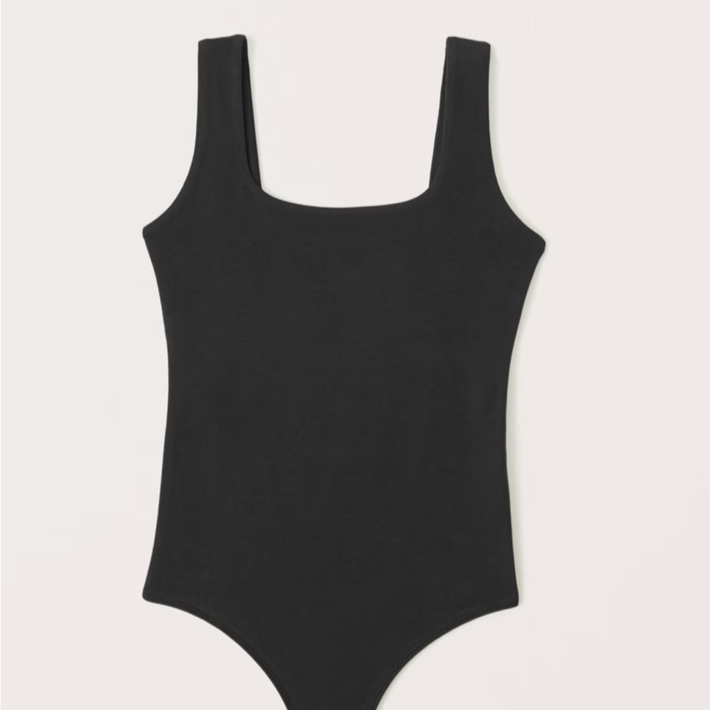 Abercrombie Double Layered Seamless Fabric Squareneck Bodysuit